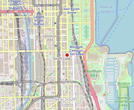 Map showing Minghin Cuisine - South Loop