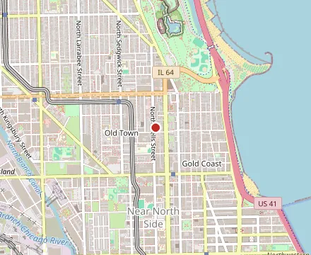 Map showing Old Jerusalem Restaurant