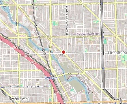 Map showing Pequod's Pizza