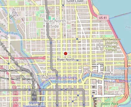 Map showing Portillo's & Barnelli's Chicago