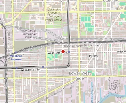Map showing 5 Rabanitos Restaurante & Taqueria